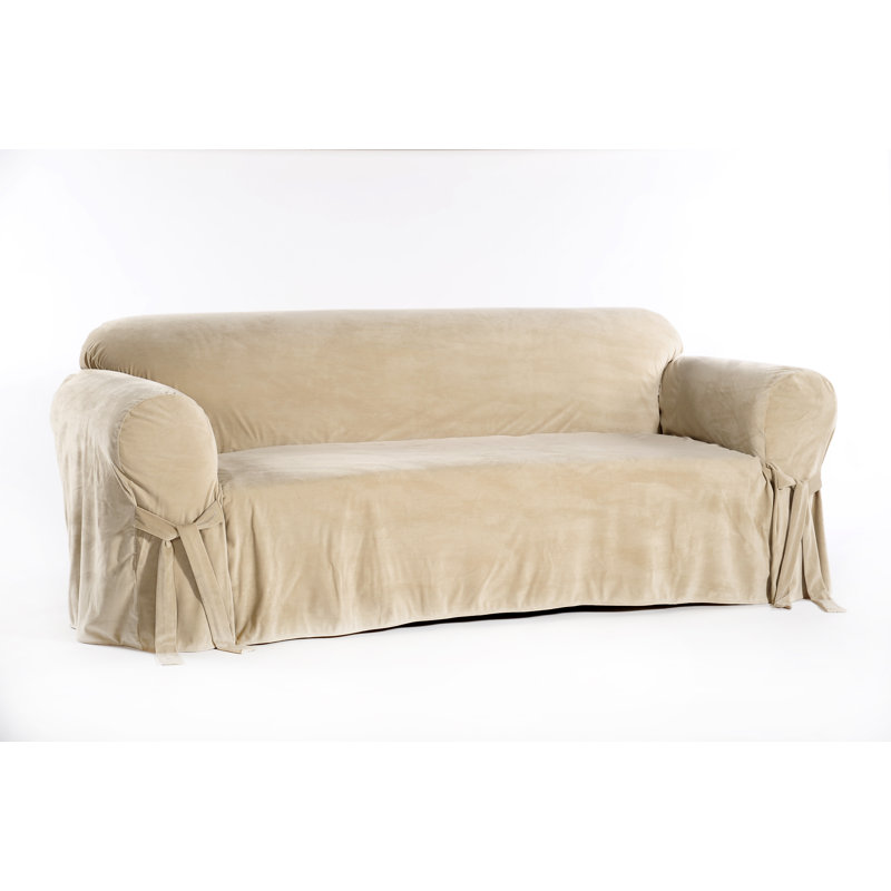 Housse pour canapé à coussins carrés/rectangulaires, Brun clair, Valvet, 36" H x 78" W x 36" D