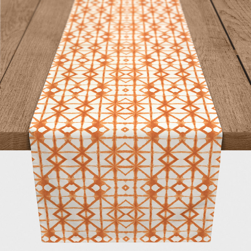 Chemin de table Claristine, P 16 po x L 90 po, Orange