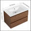 Meuble-lavabo mural 30 po avec lavabo en céramique, 2 tiroirs à fermeture en douceur et design flottant élégant