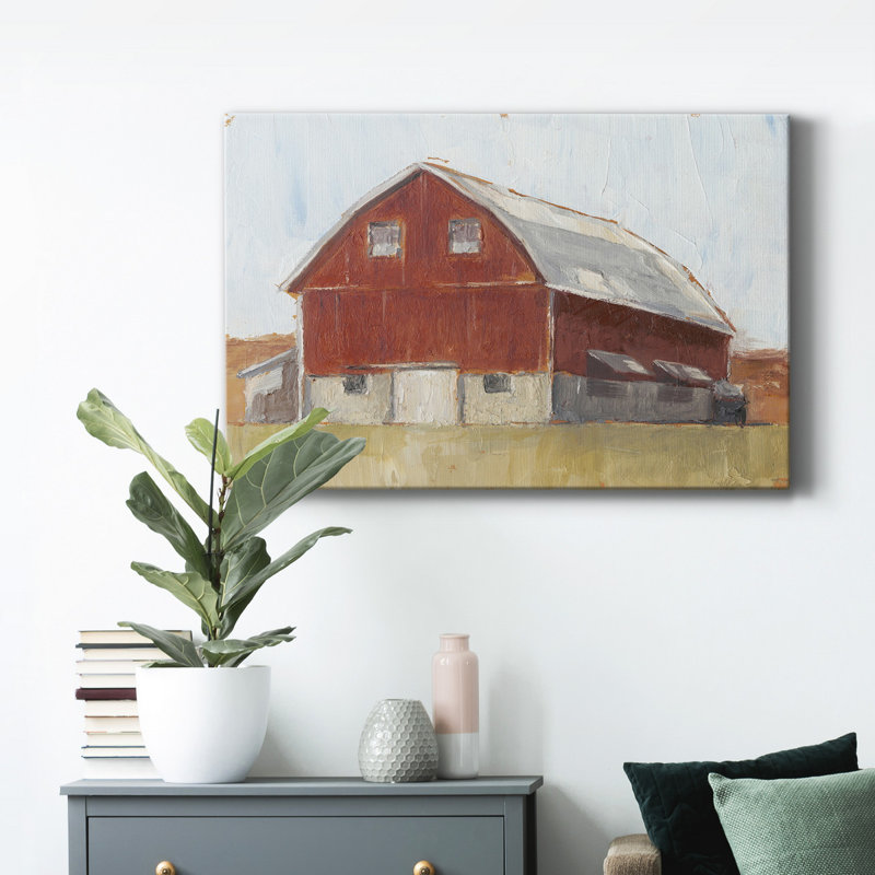 " Rustic Red Barn II ", 24'' H x 36'' W x 1'' D