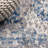 Marzo Ornate Bohemian Medallion Blue/Dark Gray Rug-2016266158