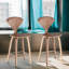 Ensemble de 2 tabourets en satin
