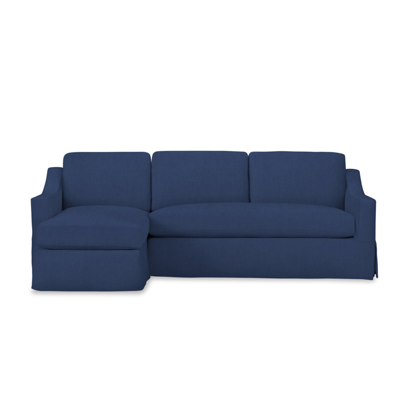 Canapé modulaire 2 pièces Cranbrook, Accoudoir à gauche (vu de face), Toile bleu marine Sunbrella®