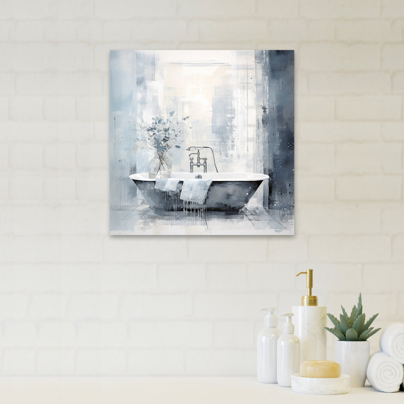 Bathroom Minimalist Elegance III - Bathroom Wall Art, 20" H x 12" W x 1" D