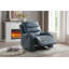 Fauteuil inclinable manuel berçant en cuir de polyuréthane de 35,8 po Ambridge Crovetti-960088386