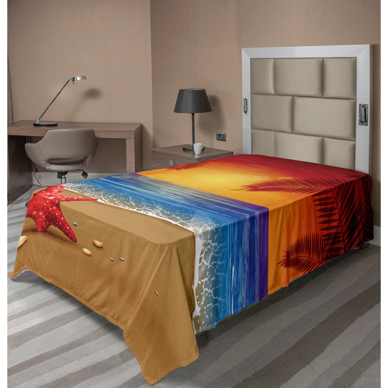 Dessin de drap plat Ambesonne, Drap plat pour lit simple