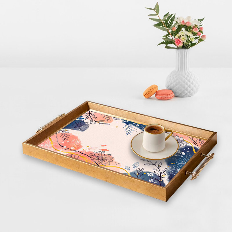 Elegant Glass Tray, 19.7 x 11.4 x 1.4 inches | 100% Durable Glass Construction | Easy to Clean with Damp Cloth | Ideal for Serving, Decorative Display, and Organizing | Stylish Addition to Home Décor