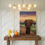 Toile «A Majestic Elephant Strides Confidently Down A Dirt Path Its Wall Art», impressionnant-1566468128