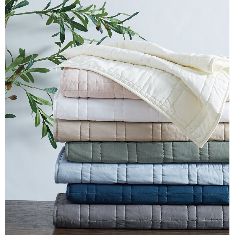 Cannon Heritage Quilt, Twin XL Quilt + 1 Sham, Gray