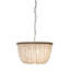 Lorsworth 3 - Light Seashell Dimmable Drum Chandelier