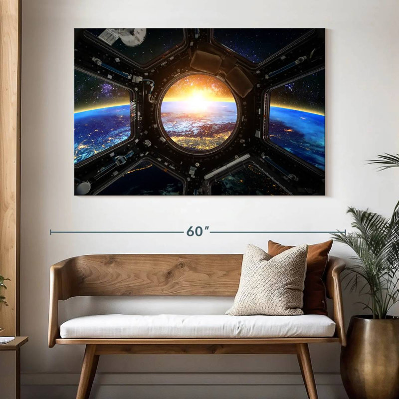 Oberle Space Station Earth View, 34" H x 51" W