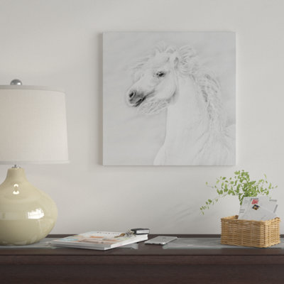 « b&w à cheval iii », impression sur toile