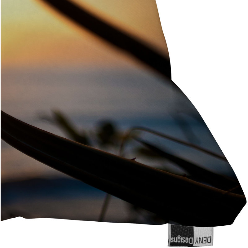 Coussin décoratif d’extérieur pour la plage « oiseau » désire siffler, 16 po x 16 po