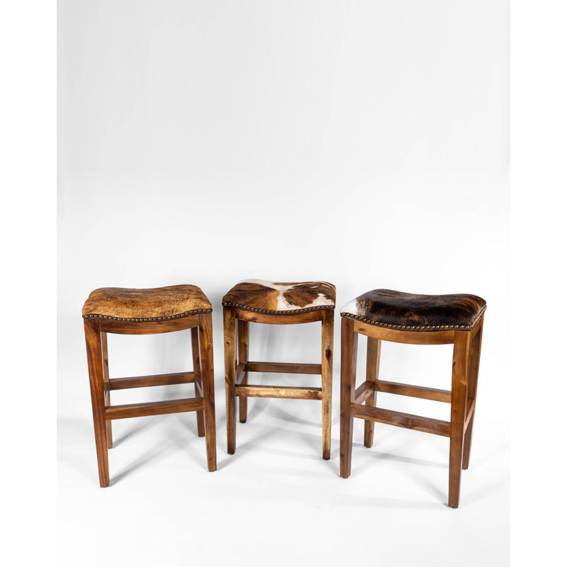 Pleva BR-200 Saddle Hide Bar Stool, Counter Stool (26” Seat Height)
