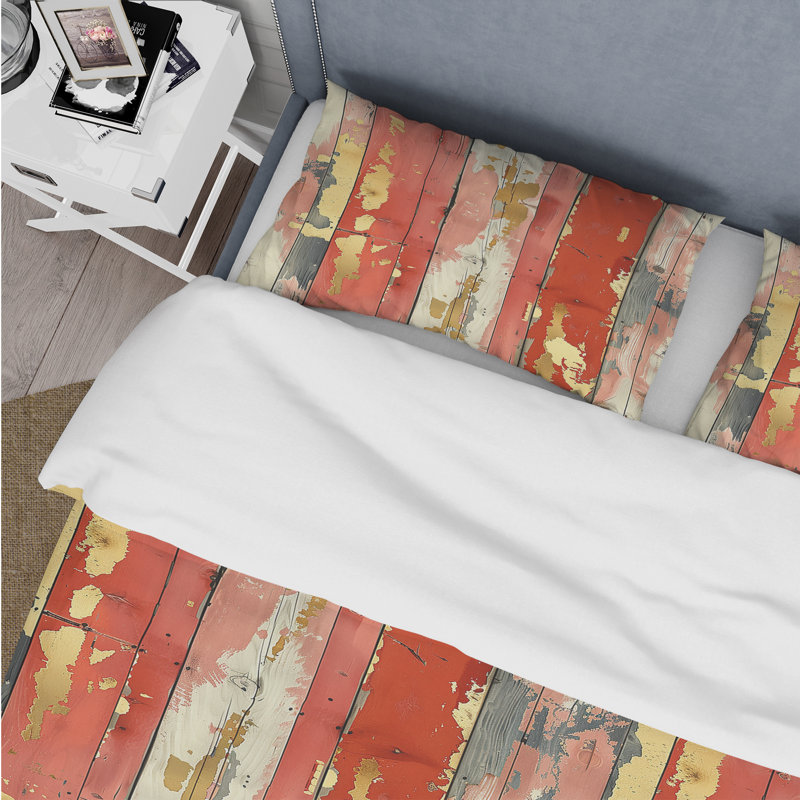Ensemble de housse de couette Country, Housse de couette pour grand lit + 2 taies décora