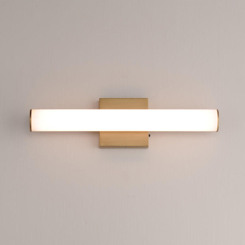 Rail 5CCT-Bath Vanity, 18" Width, Natural Aged Brass