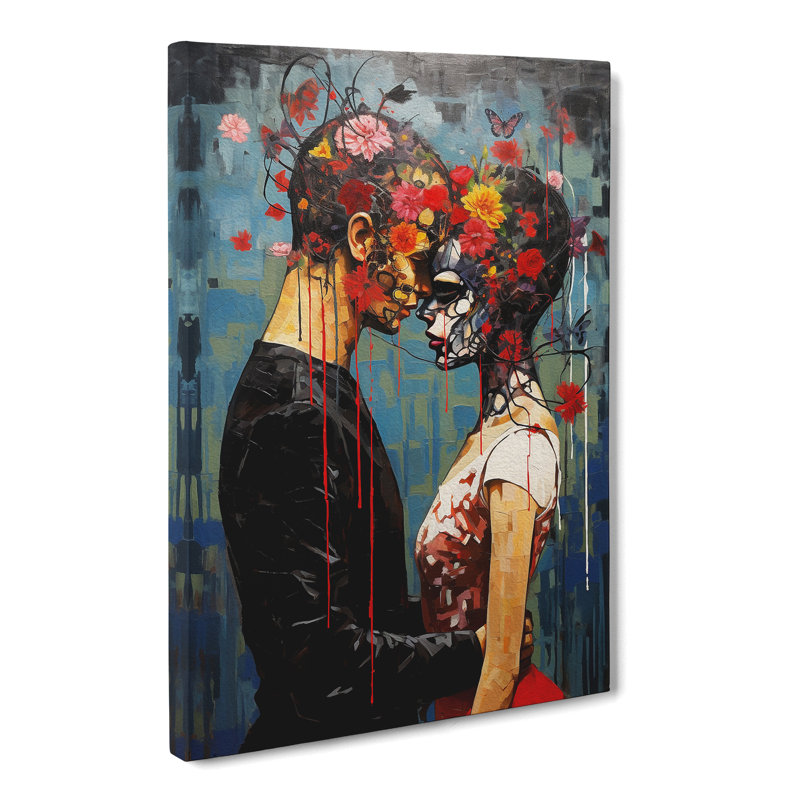 Lovers Contemporary Art - No Frame Print, 76cm H x 50cm W x 3cm D