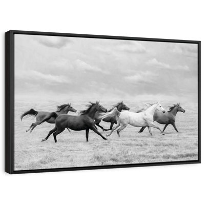 «Horse Run I», reproduction sur toile