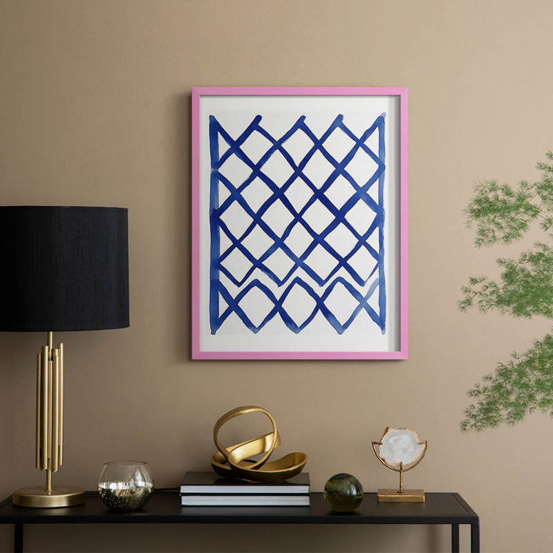 Abstract CLXXIX Framed Print - Ready To Hang, 20" H x 16" W, Pink