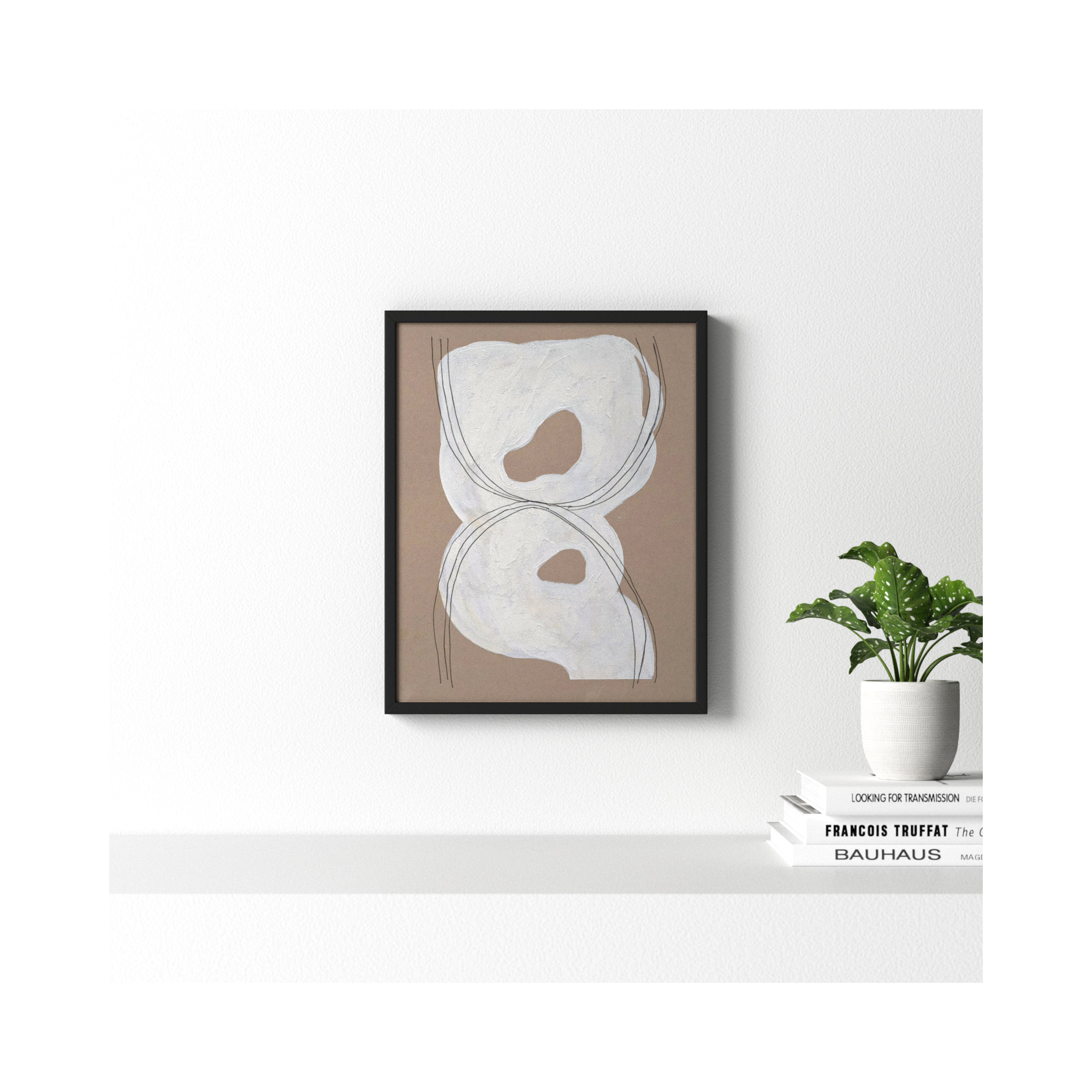 Free Form 1 by Andrea Stokes, 20" H x 16" W x 1.25" D, Black