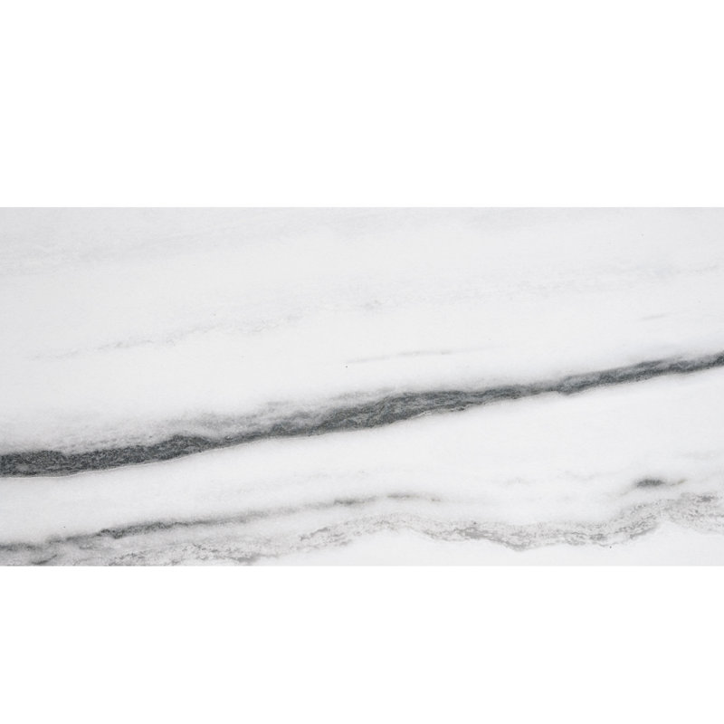 Penthouse 12" x 24" Porcelain Marble Look Wall & Floor Tile, White Fantsy