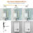 Bellcast 13.4'' W 23.6'' H Corner Frameless Medicine Cabinet Mirror 3 Fixed