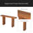 Elegant Acacia Veneer Entryway Table,Suitable For Entryway, Hallway, Living Room, Foyer, Corridor-1606248002