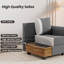 Canapé modulaire modulaire, canapé convertible en forme de U avec rangement, canapé modulaire confortable pour chambre à coucher, salon, bureau, canapé modulaire en forme de U moderne