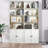Tiranke Storage Bookcase with Door Cabinets-542606568-594531062