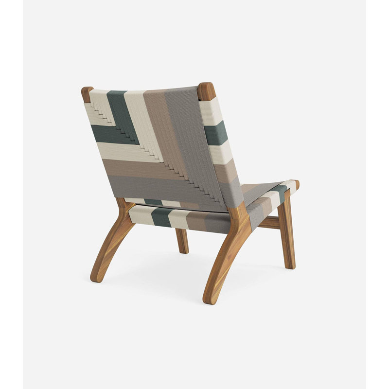 Masaya Lounge Chair, Natura/Mist Pattern, Brown