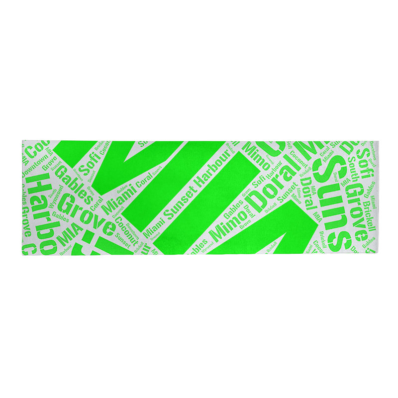 Tapis de à tissage plat de la surface verte rand cites city barhood districts, Tapis de couloir 2,5 pi x 8 pi