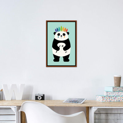«Be Brave Panda» par Andy Westface - impression d'art graphique