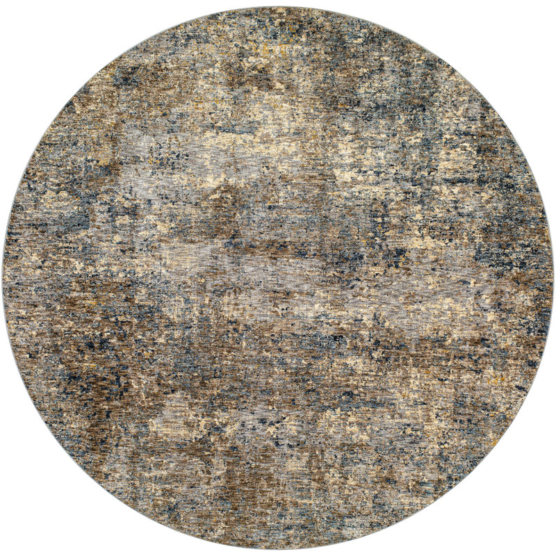 Balch Abstract Indoor Rug, Round 7'10"