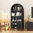 71" Arched Storage Bookcase, Display Cabinet-180514325