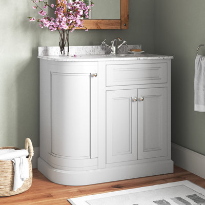 Rowland 885mm Single Bathroom Vanity with Integrated Ceramic Basin