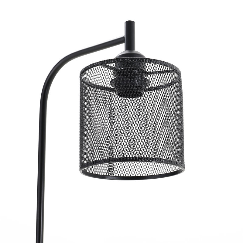 Mikenas 165.5Cm Black Reading Floor Lamp