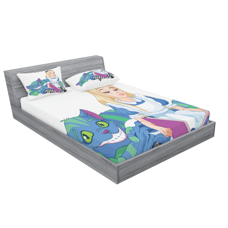 Microfiber Sheet Set, Queen Sheet + Fitted Sheet + 2 Pillowcases