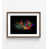 Cadre photo brun simple avec passe-partout
