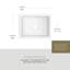 Lancaster™ 15" L x 15" W Single Bowl Fireclay Bar/Food Prep Undermount Kitchen Sink-1191525175