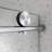 6076 frameless one fixed and one shifted Shower Door-115722962