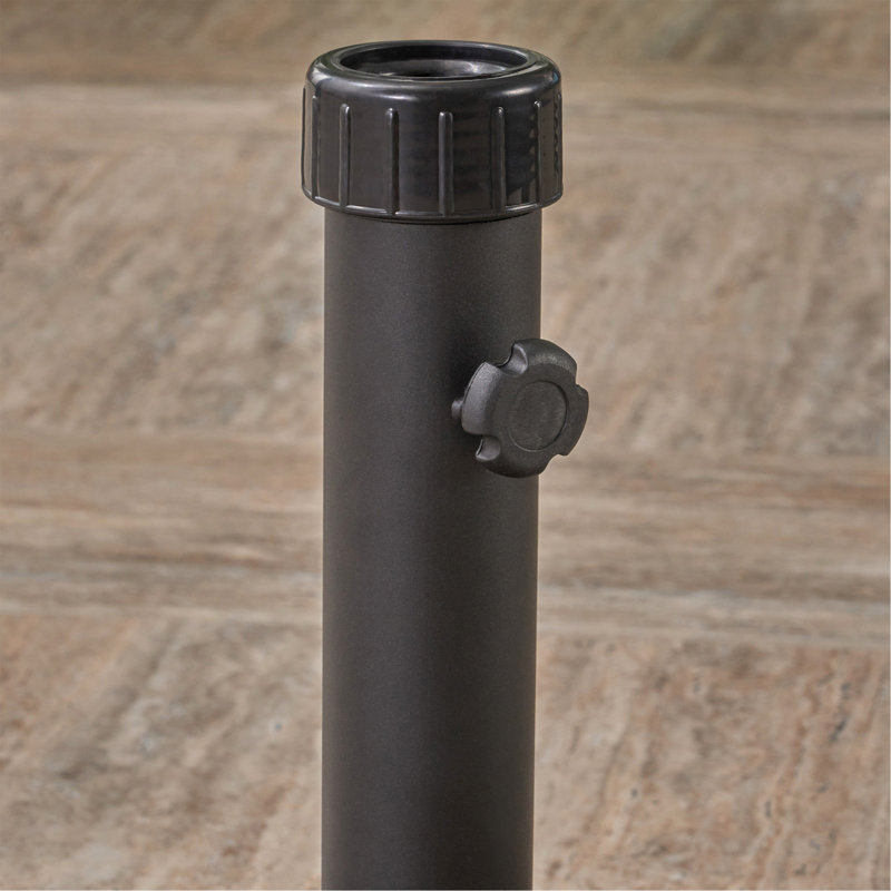 Base de parasol ronde 55 lb, Brun