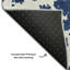 Tapis bleu marine Cerrito AMF501 lavable à la machine de qualité supérieure-103838012