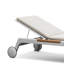 Chaise longue d'extérieur en alliage d'aluminium Siddie