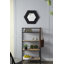 Miroir hexagonal 18,5 "x 18,5" avec cadre en bois-1237217799