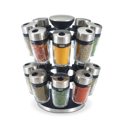 Freestanding Spice Jar & Rack Set
