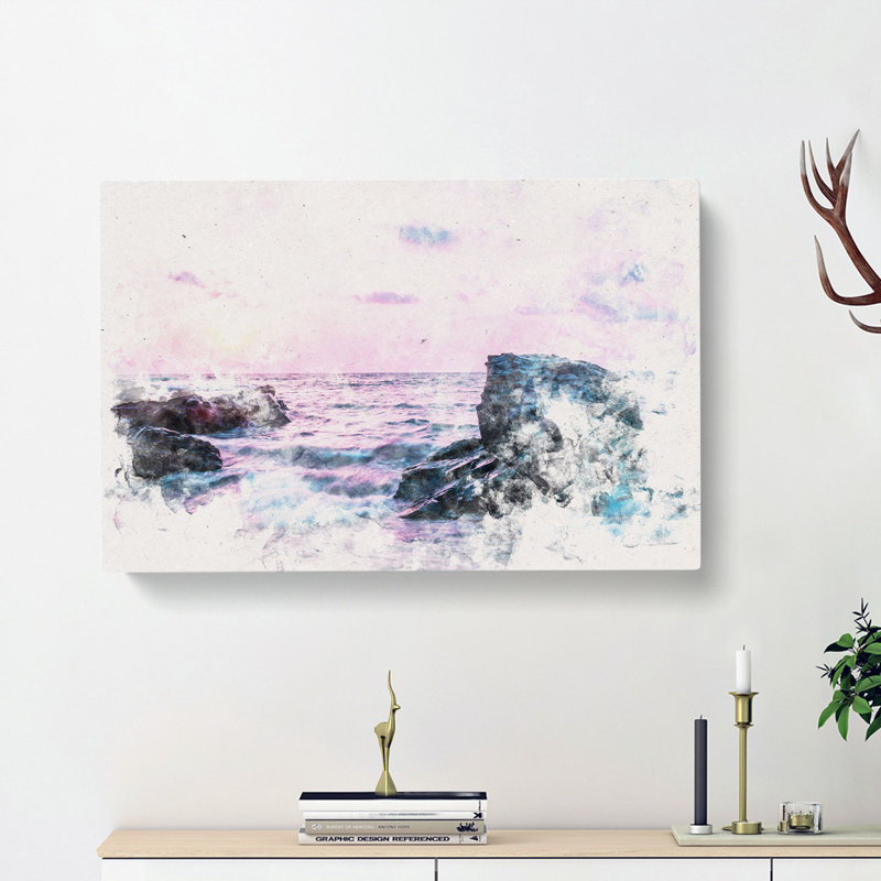 View of the Sunset in India - Wrapped Canvas, 40cm H x 60cm W x 3cm D