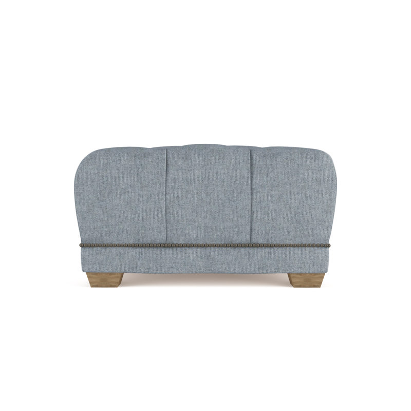Repose-pieds Hudson, Brume moelleuse en velours, Brun foncé