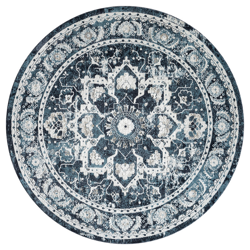 Tapis bleu Afsana Camry, Rond 7 pi 11 po
