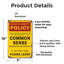 Enseigne fantaisie en aluminium 7 po x 10 po Utiliser la politique de bon sens-119480357-119480358