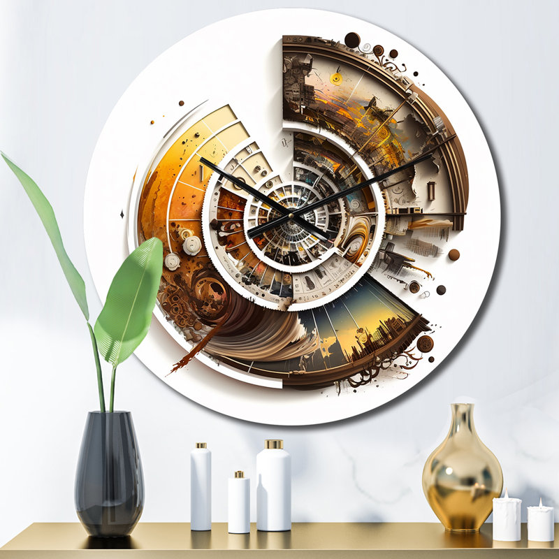 Horloge murale en forme de C, Moyenne